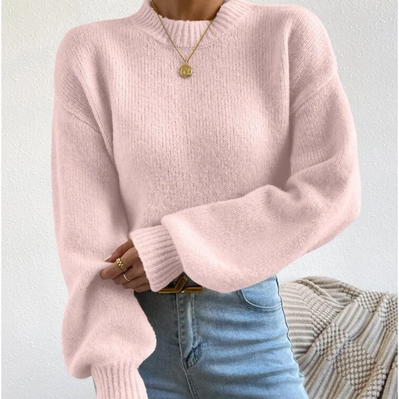 New pink long sleeve sweater - Picture 3 of 6